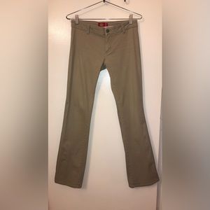 DICKIES BRAND- Khaki brushed denim - Flat Front pants. Size 7